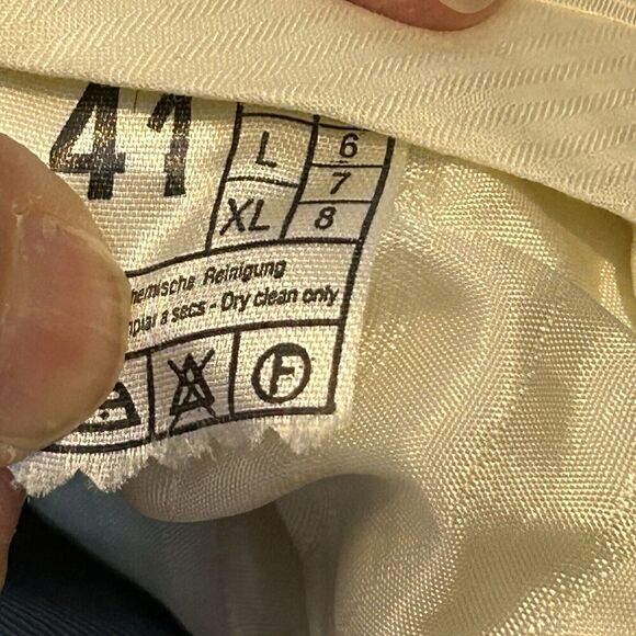 Mens Custom Tailored Dress Pants 33 x 29.5 Pleated Twill Gray Movie Set - Picture 3 of 3